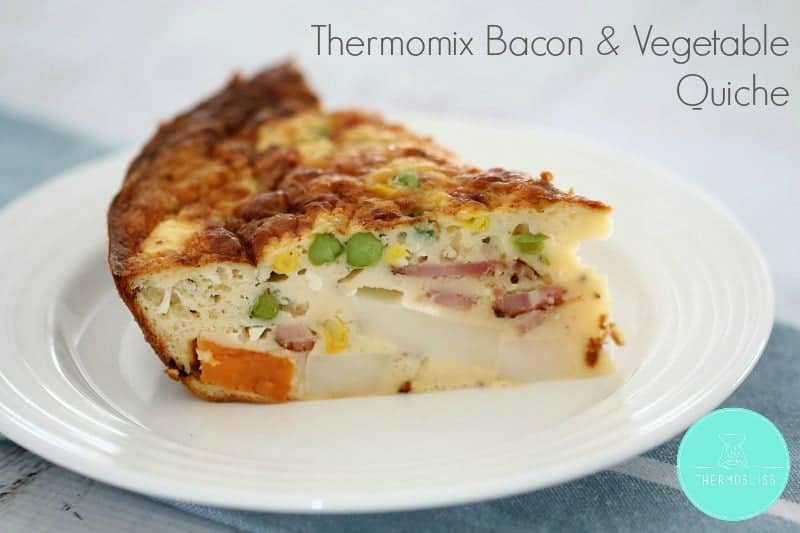 Thermomix Bacon & Vegetable Quiche