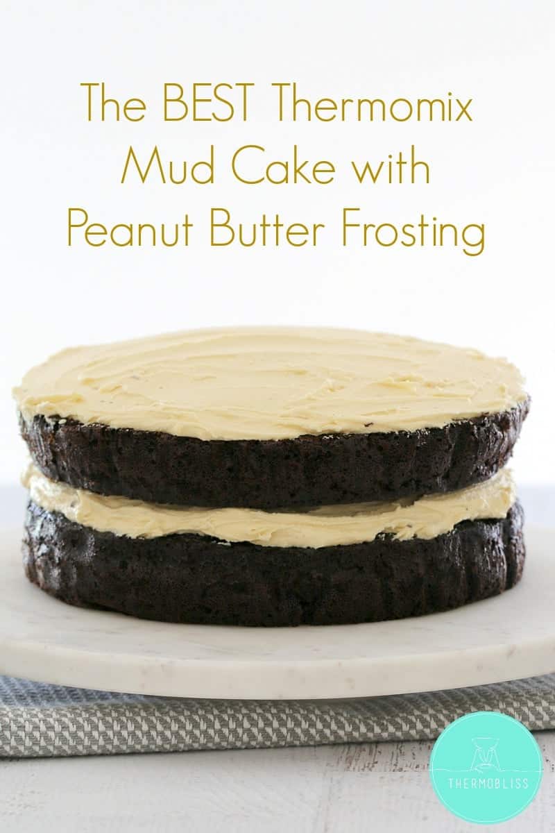 The BEST Thermomix Mud Cake with Peanut Butter Frosting