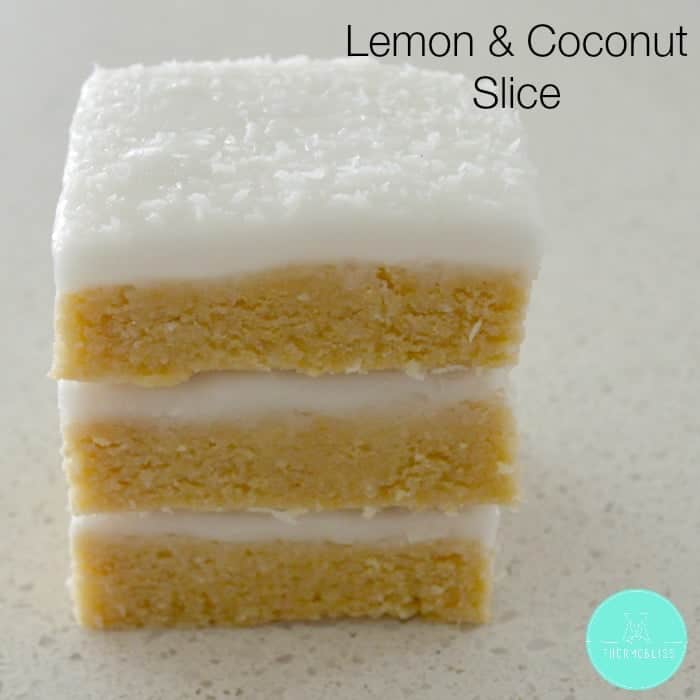 Lemon and Coconut Slice TB
