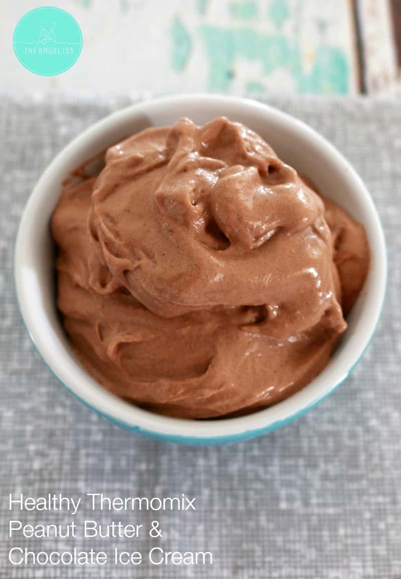 Healthy Peanut Butter & Chocolate Ice Cream