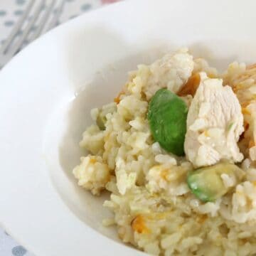 Thermomix Chicken, Avocado & Pumpkin Risotto