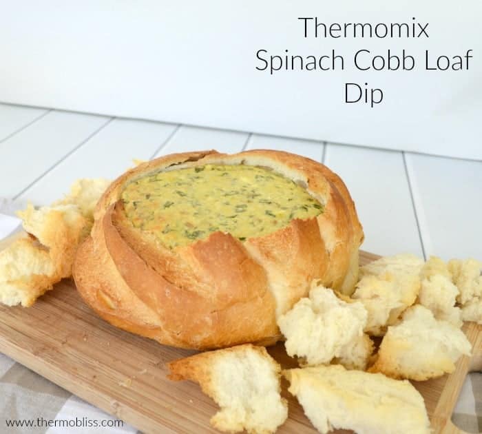 Thermomix Spinach Cobb Loaf Dip