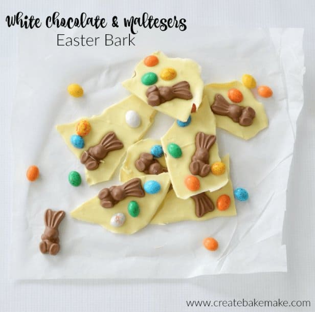 White Chocolate and Maltesers Easter Bark