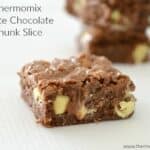 Thermomix White Chocolate Chunk Slice