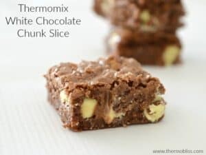 Thermomix White Chocolate Chunk Slice