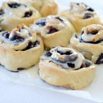 Thermomix Blueberry and Cinnamon Scrolls