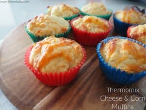Thermomix Cheese and Corn Muffins
