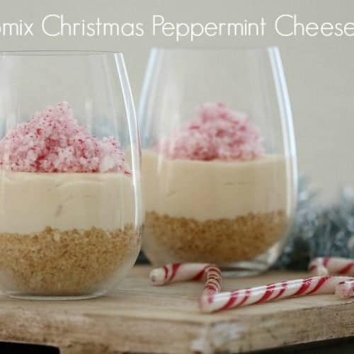 Thermomix Christmas Peppermint Cheesecakes