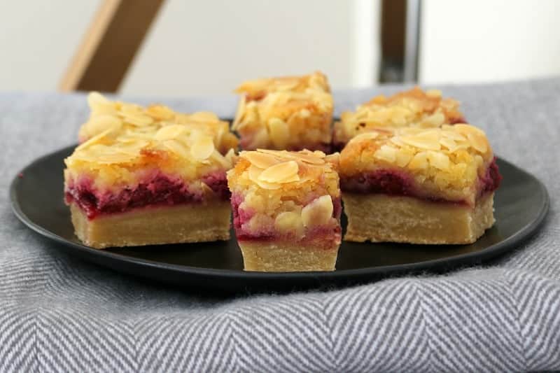 Almond and Raspberry Slice