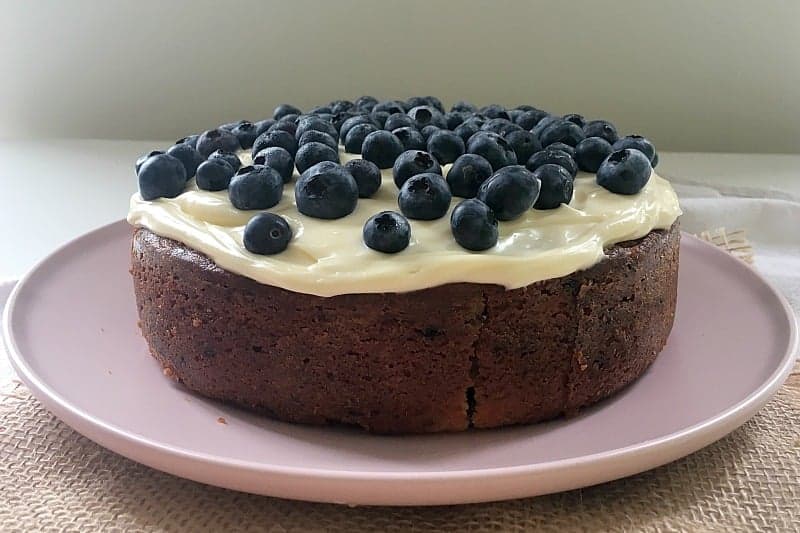 Simple Thermomix Lemon & Blueberry Cake with Cream Cheese Frosting
