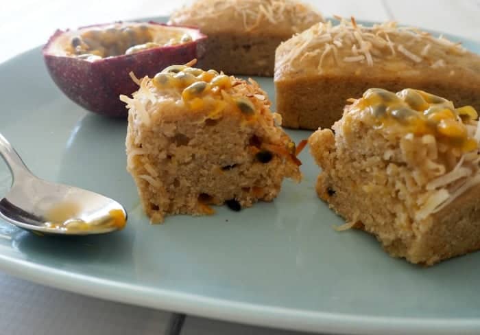 Thermomix Banana and Passionfruit Cakes