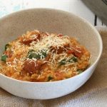 Thermomix Chorizo, Tomato & Baby Spinach Risotto