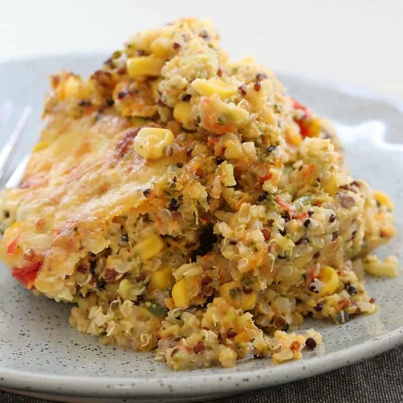 Thermomix Quinoa & Vegetable Bake Thermobliss
