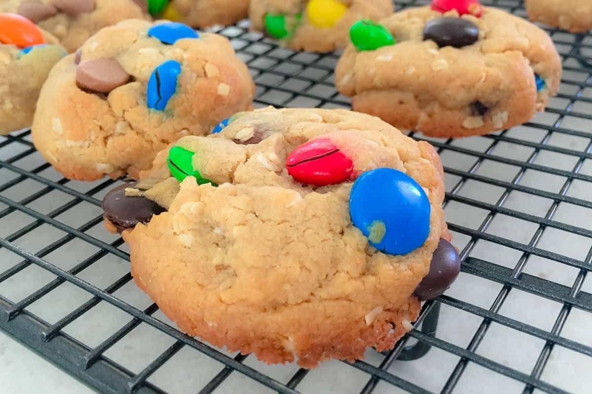 Thermomix M&M, Oat & Peanut Butter Cookies