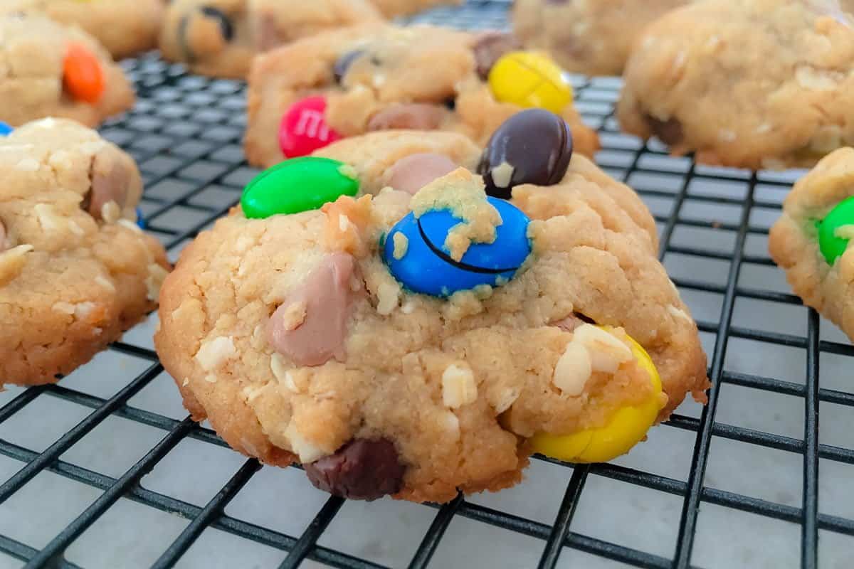 Thermomix M&M, Oat & Peanut Butter Cookies