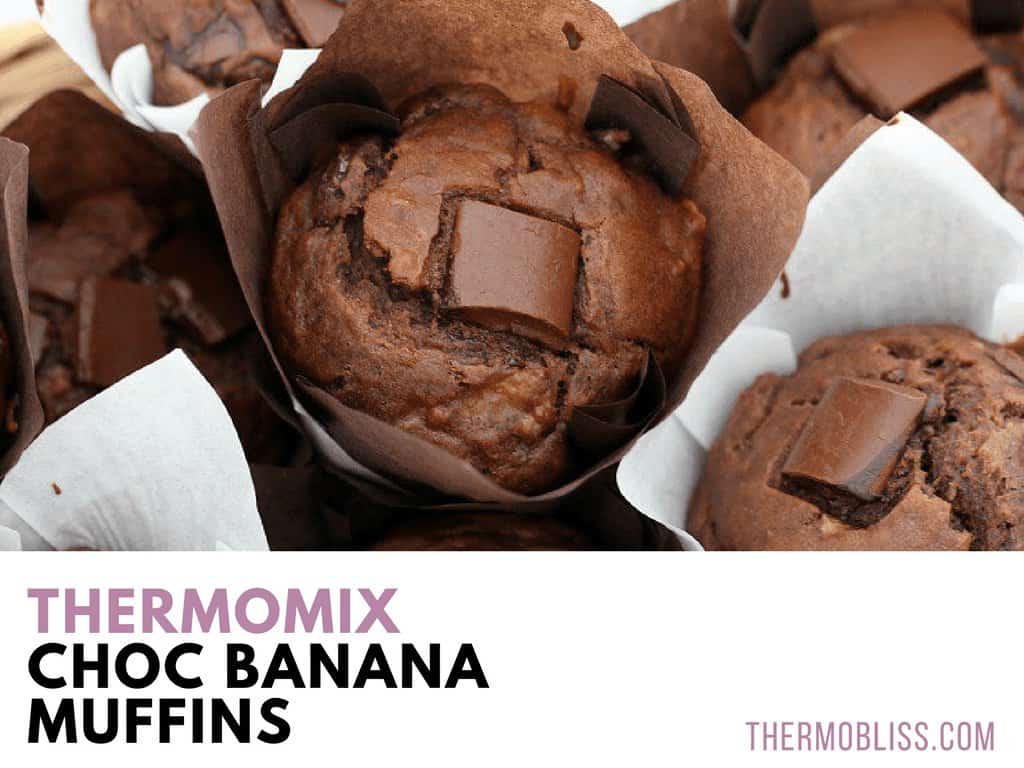 Thermomix Choc Banana Muffins