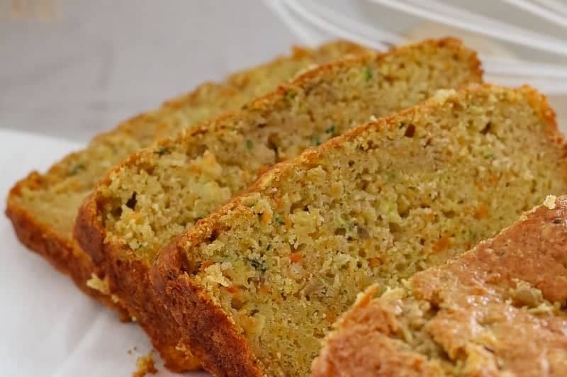 Thermomix Carrot, Apple & Zucchini Loaf