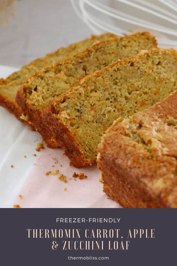 Thermomix Carrot, Apple & Zucchini Loaf