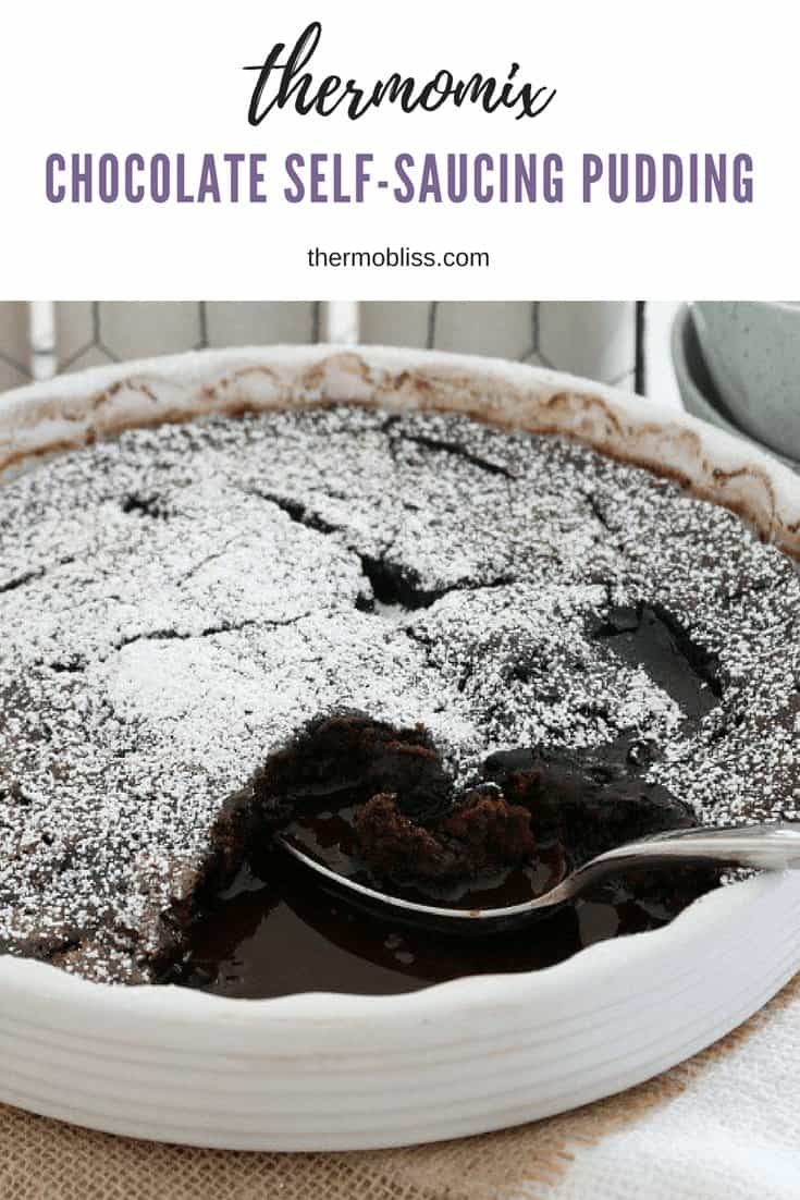 A rich Thermomix Chocolate Self-Saucing Pudding that will satisfy even the biggest of chocoholics! This is one of the best winter desserts ever!