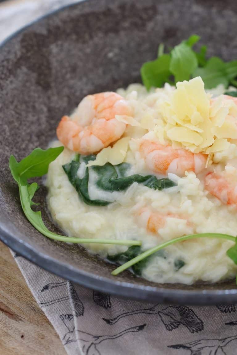 Thermomix Garlic Prawn Risotto - Thermobliss