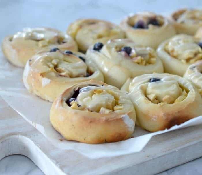 Thermomix Apple and Blueberry Scrolls