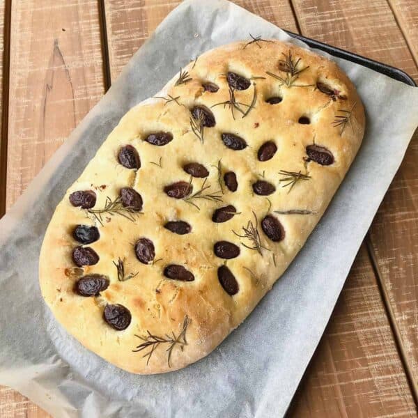 Our Thermomix Olive & Rosemary Focaccia is the perfect side to a bowl of soup or pasta... or completely delicious all on it's own (with butter, of course!).