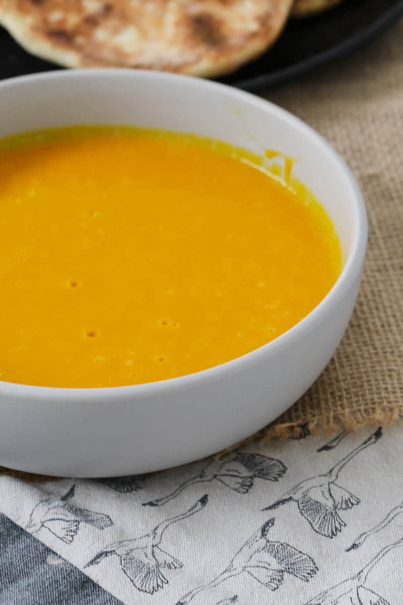 A simple and delicious Thermomix Thai Pumpkin Soup... perfect served on it's own (and even better with hot crusty bread!). 