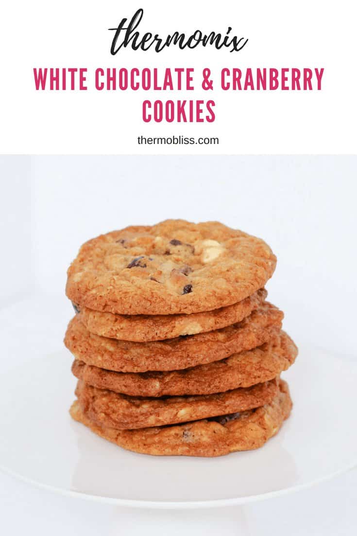 Thermomix White Chocolate Cranberry Cookies Thermobliss