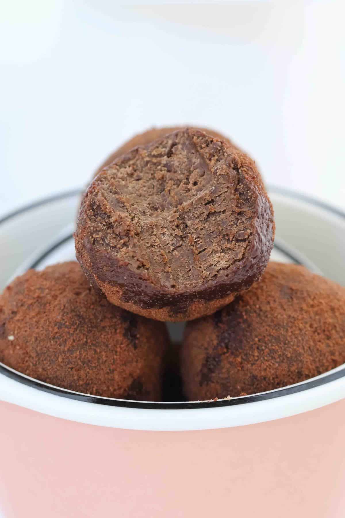 The easiest chocolate Thermomix Chocolate Tim Tam Balls made from Tim Tam biscuits, sweetened condensed milk and cocoa (or Milo) to roll the balls in!