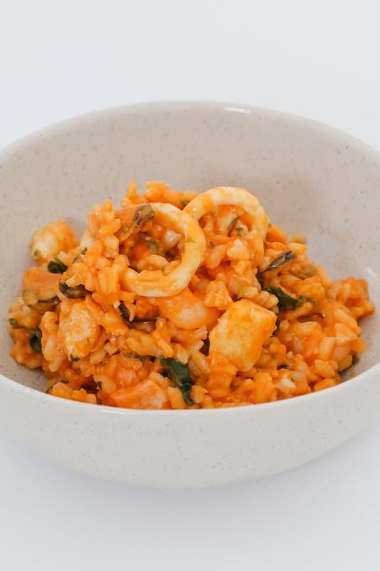 A simple but delicious Thermomix Seafood Risotto recipe made with marinara mix. Great for an easy midweek meal that the whole family will love!