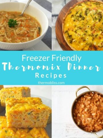 The BEST reezer Friendly Thermomix Dinners and Meals Collection. All of these recipes are family friendly and include something for everyone.