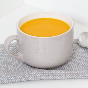 Our Thermomix Dairy-Free Creamy Pumpkin Soup is the perfect winter warmer soup! Healthy and delicious!