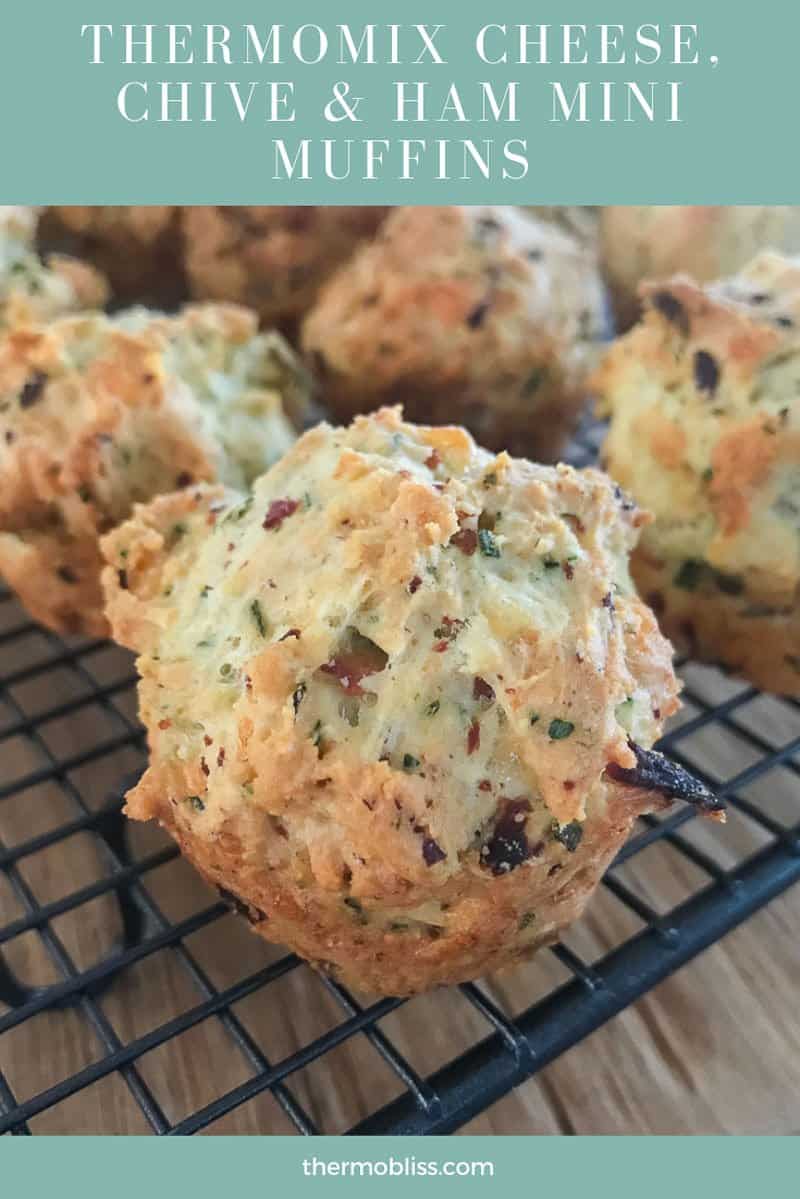 OurÂ Thermomix Cheese, Chive & Ham Mini Muffins make the perfect snack for kids and toddlers, a great substitute for a sandwich or a yummy side to a bowl of soup!Â 