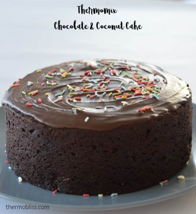 Thermomix Chocolate and Coconut Cake