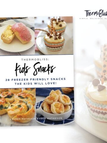 A ThermoBliss recipe book 'Kids Snacks'