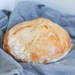 A loaf of homemade bread.