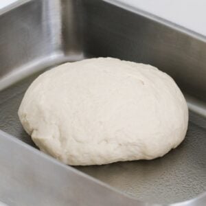 Pizza dough in a stainless ThermoServer.