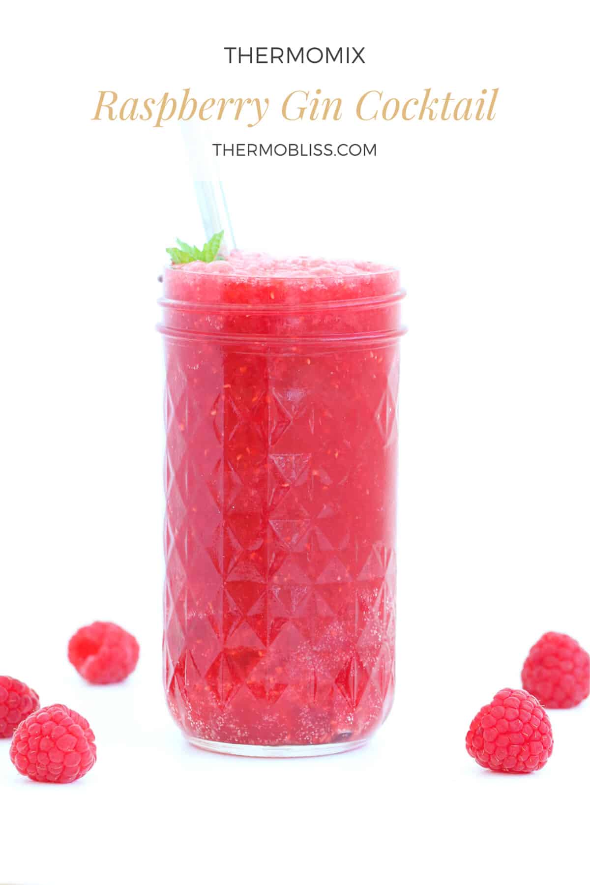 Thermomix Raspberry Gin Cocktail