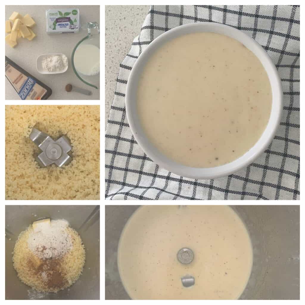 Steps for making Cheese Sauce in a Thermomix