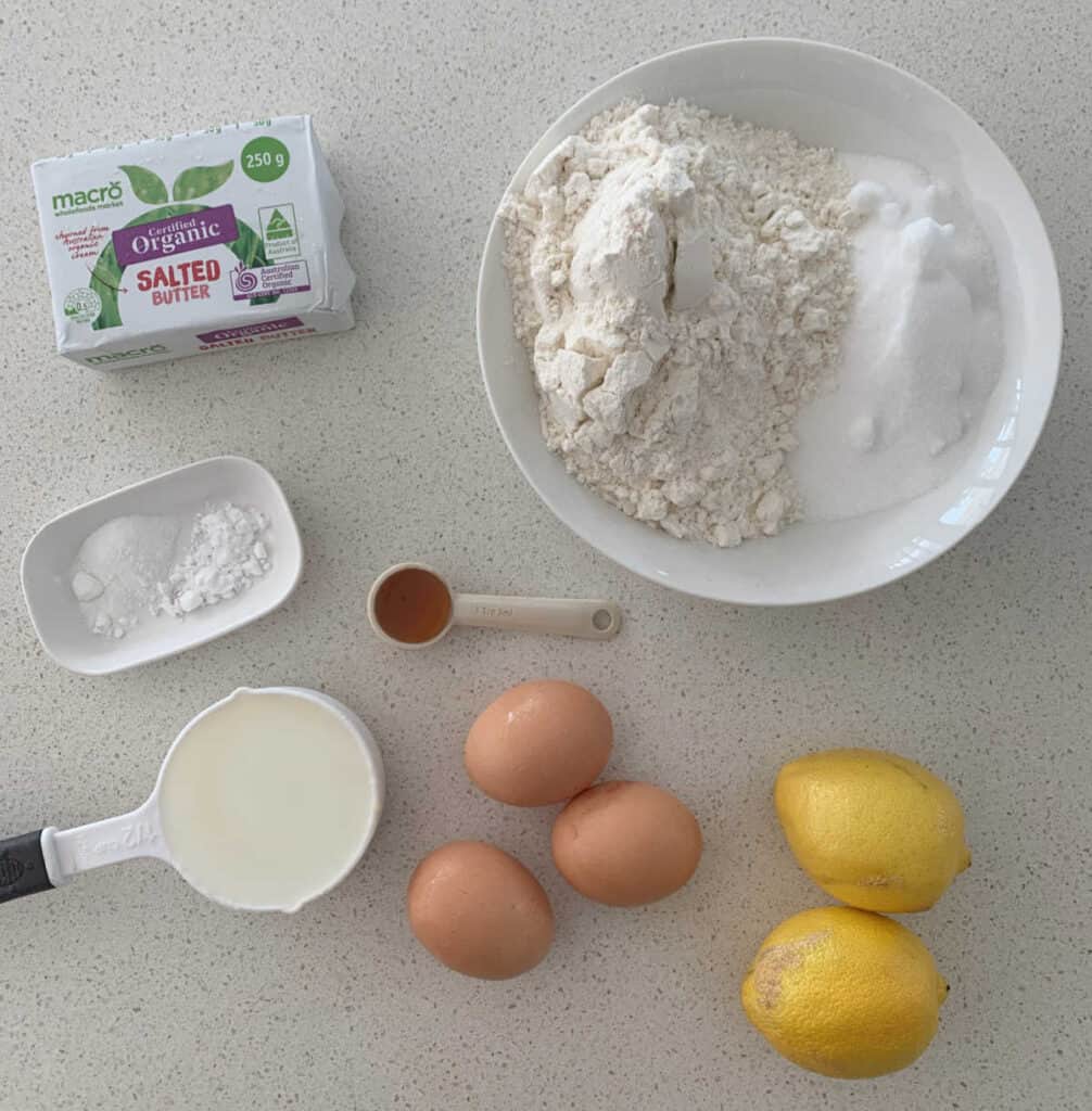 Lemon Butter Cake Ingredients