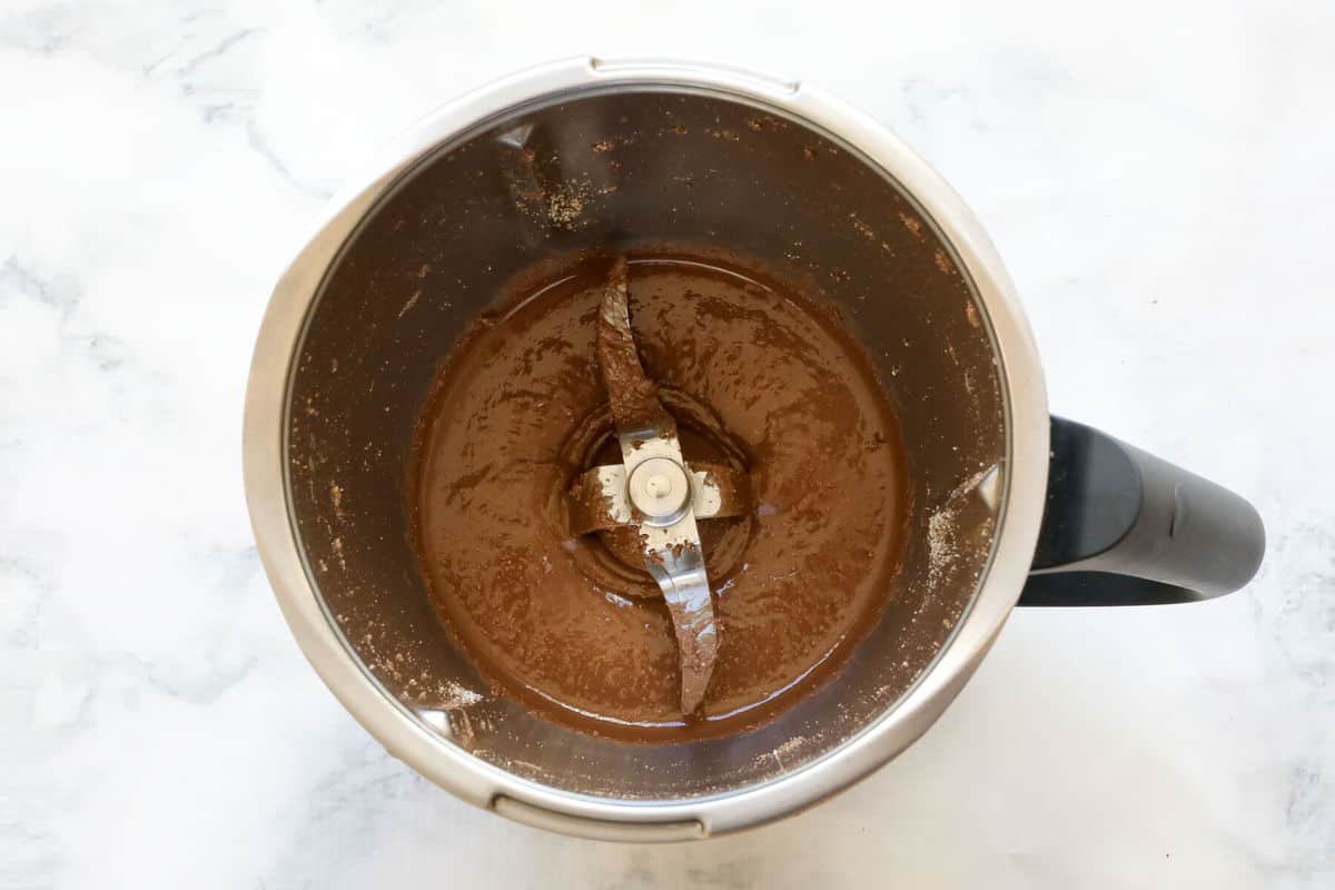 Melted Toblerone in a Thermomix.