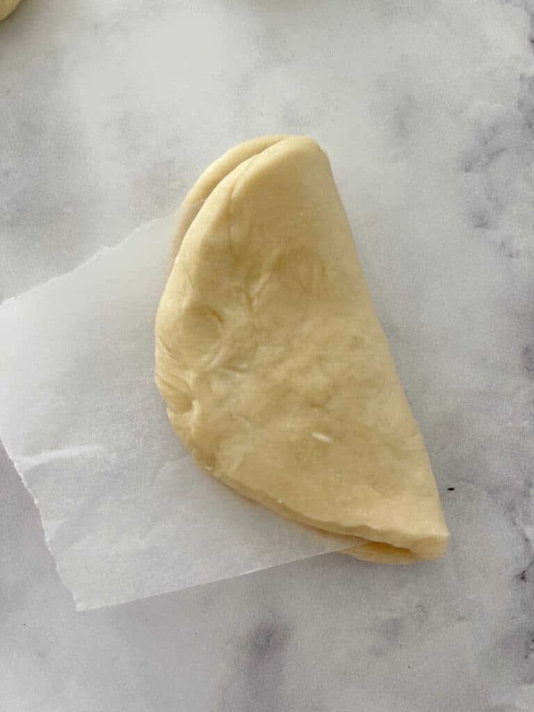 close up of Thermomix Bao Buns dough.