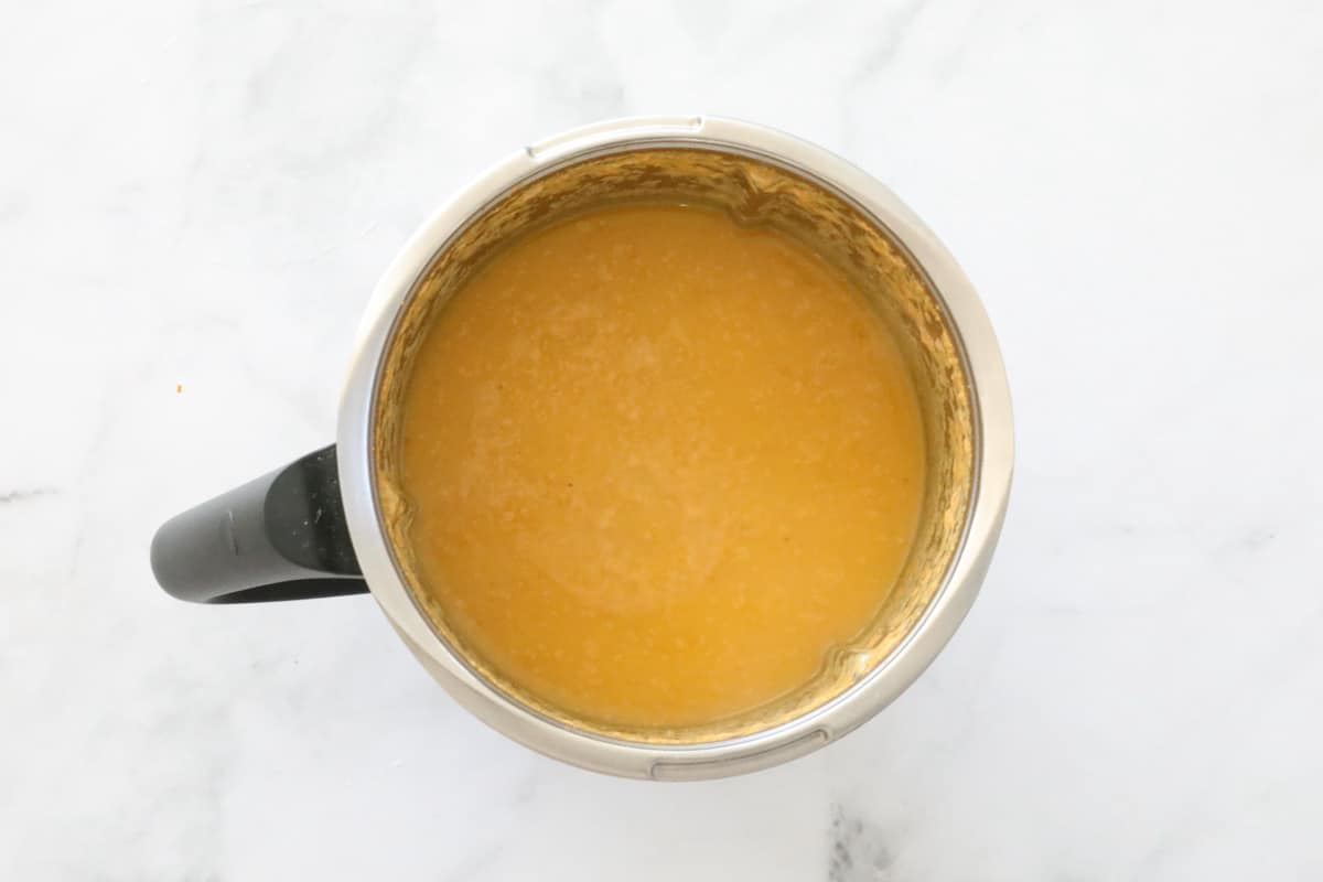 Pumpkin soup in a Thermomix.