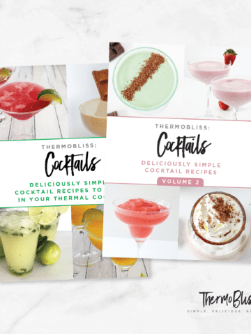 front covers of cocktails volume 1 and 2 books.