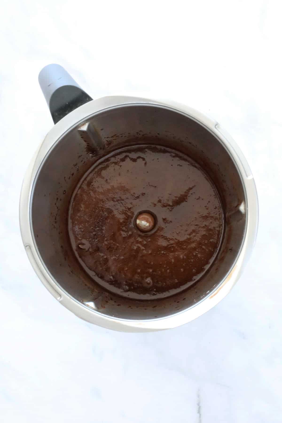 Chocolate sauce in a Thermomix.