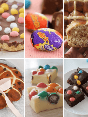 A collage of Easter recipes.