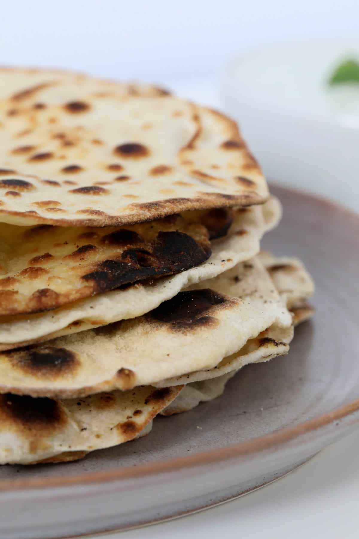 A stack of roti bread.