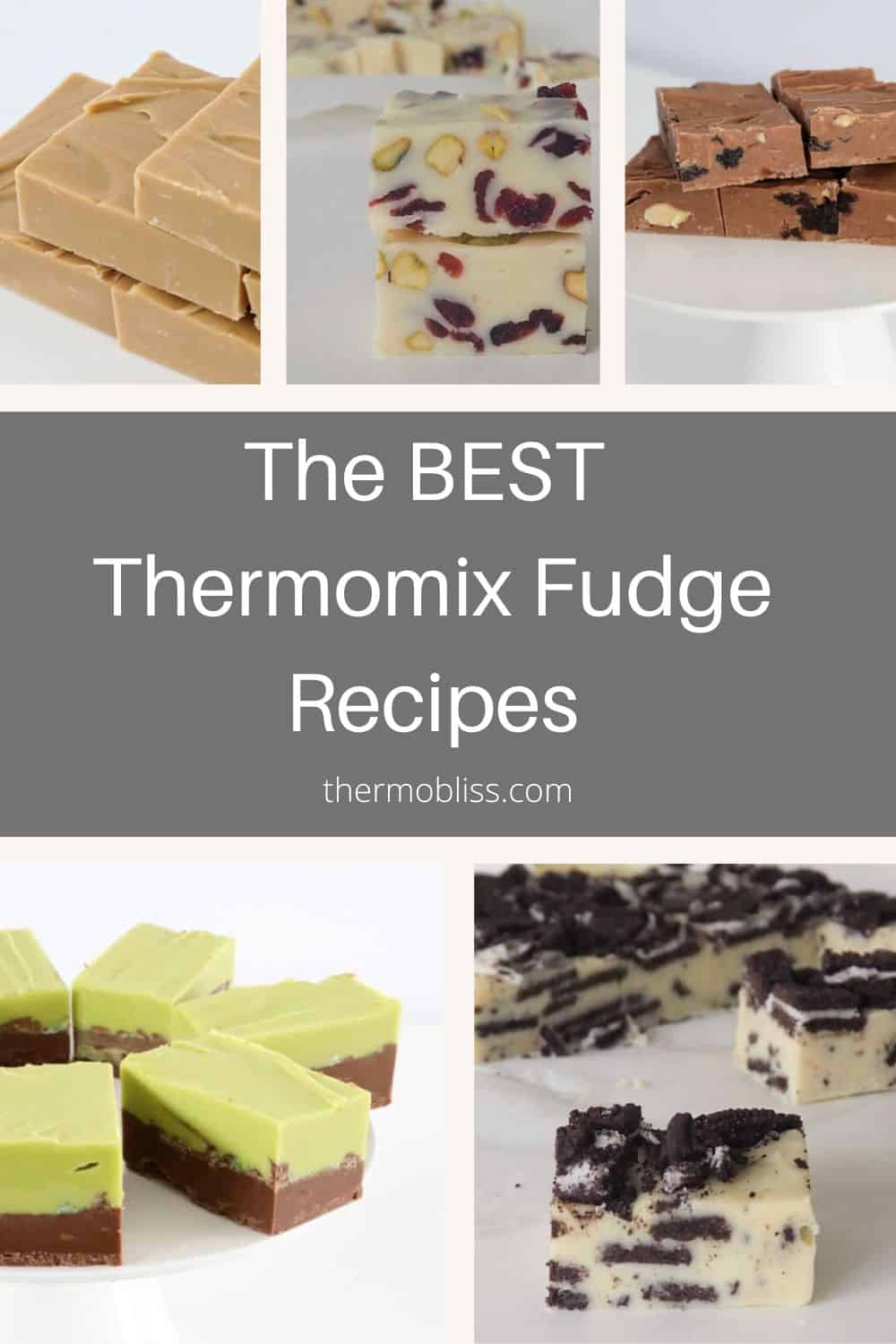Collage of Thermomix Fudge Recipes
