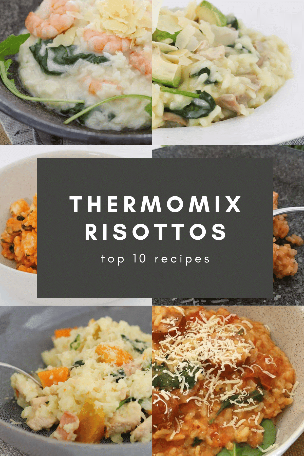 A collage of Thermomix risotto recipes