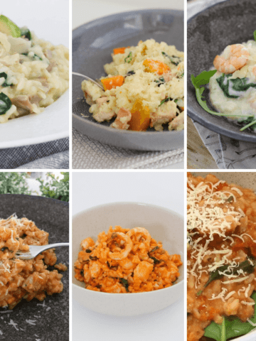A collage of Thermomix risotto recipes